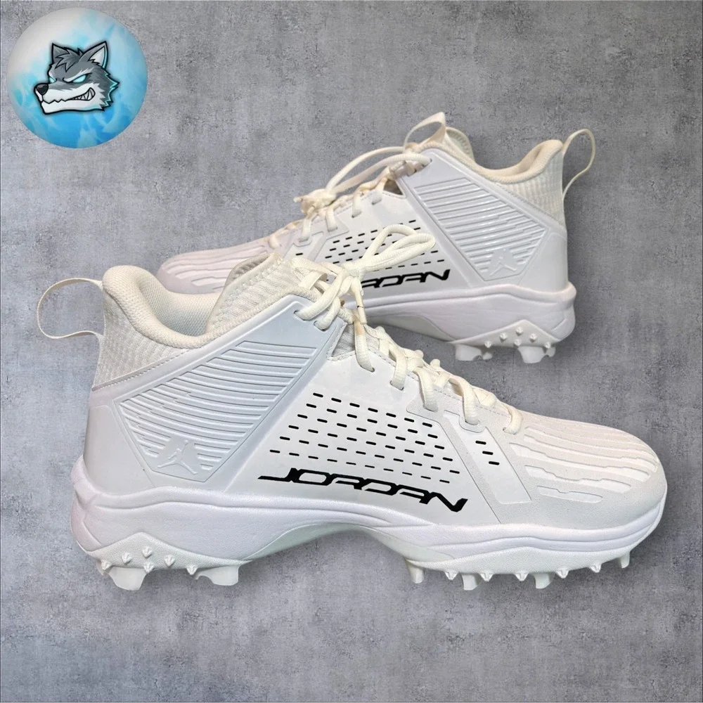 Air Jordan Force Savage 3 Football Cleats White PE Issued Men Size 14 IF2981-100